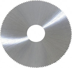 Controx - 2-1/2" Diam x 0.0313" Blade Thickness x 5/8" Arbor Hole Diam, 120 Tooth Slitting & Slotting Saw - Arbor Connection, Right Hand, Uncoated, M2 High Speed Steel, Concave Ground - Exact Tool & Supply