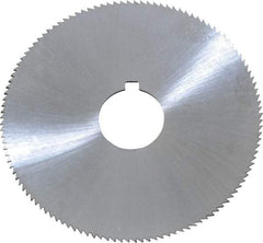 Controx - 2-1/2" Diam x 0.04" Blade Thickness x 5/8" Arbor Hole Diam, 120 Tooth Slitting and Slotting Saw - Arbor Connection, Right Hand, Uncoated, Cobalt, Concave Ground, Contains Keyway - Exact Tool & Supply