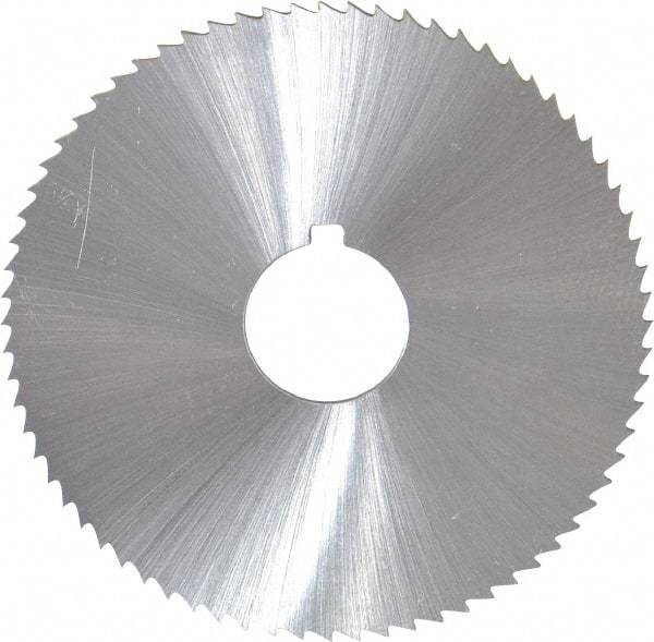 Controx - 2-1/2" Diam x 1/16" Blade Thickness x 5/8" Arbor Hole Diam, 72 Tooth Slitting and Slotting Saw - Arbor Connection, Right Hand, Uncoated, Cobalt, Concave Ground, Contains Keyway - Exact Tool & Supply