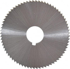 Controx - 2-1/2" Diam x 0.0938" Blade Thickness x 5/8" Arbor Hole Diam, 72 Tooth Slitting and Slotting Saw - Arbor Connection, Right Hand, Uncoated, Cobalt, Concave Ground, Contains Keyway - Exact Tool & Supply
