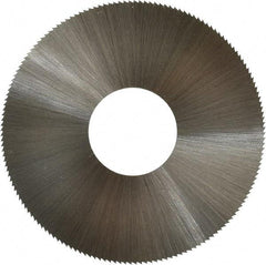 Controx - 3" Diam x 0.014" Blade Thickness x 1" Arbor Hole Diam, 160 Tooth Slitting and Slotting Saw - Arbor Connection, Right Hand, Uncoated, High Speed Steel, Concave Ground - Exact Tool & Supply