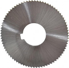 Controx - 3" Diam x 0.025" Blade Thickness x 1" Arbor Hole Diam, 128 Tooth Slitting & Slotting Saw - Arbor Connection, Right Hand, Uncoated, M2 High Speed Steel, Concave Ground - Exact Tool & Supply