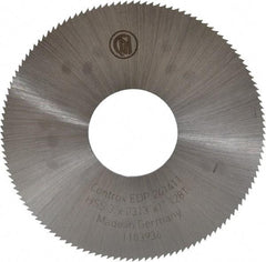 Controx - 3" Diam x 0.0313" Blade Thickness x 1" Arbor Hole Diam, 128 Tooth Slitting & Slotting Saw - Arbor Connection, Right Hand, Uncoated, M2 High Speed Steel, Concave Ground - Exact Tool & Supply