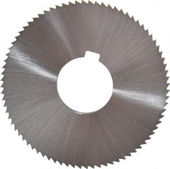 Controx - 3" Diam x 1/8" Blade Thickness x 1" Arbor Hole Diam, 80 Tooth Slitting and Slotting Saw - Arbor Connection, Right Hand, Uncoated, Cobalt, Concave Ground, Contains Keyway - Exact Tool & Supply