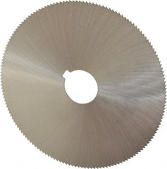 Controx - 5" Diam x 0.04" Blade Thickness x 1" Arbor Hole Diam, 160 Tooth Slitting and Slotting Saw - Arbor Connection, Right Hand, Uncoated, Cobalt, Concave Ground, Contains Keyway - Exact Tool & Supply