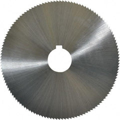 Controx - 5" Diam x 1/16" Blade Thickness x 1" Arbor Hole Diam, 128 Tooth Slitting and Slotting Saw - Arbor Connection, Right Hand, Uncoated, Cobalt, Concave Ground, Contains Keyway - Exact Tool & Supply