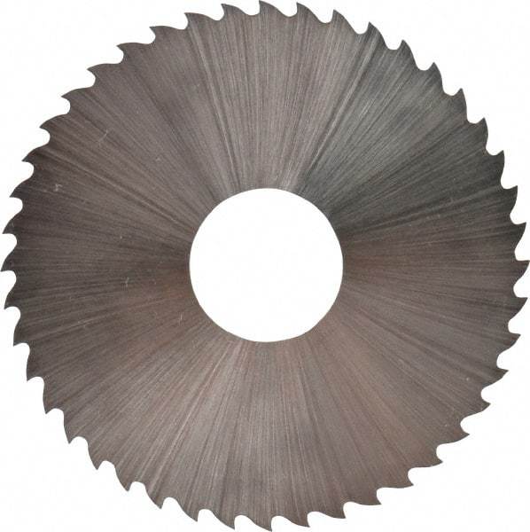 Controx - 1-3/4" Diam x 0.0313" Blade Thickness x 1/2" Arbor Hole Diam, 44 Tooth Slitting & Slotting Saw - Arbor Connection, Right Hand, Uncoated, M2 High Speed Steel, 15° Rake, Concave Ground - Exact Tool & Supply