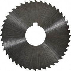 Controx - 1-3/4" Diam x 0.04" Blade Thickness x 1/2" Arbor Hole Diam, 44 Tooth Slitting and Slotting Saw - Arbor Connection, Right Hand, Uncoated, Cobalt, 15° Rake, Concave Ground, Contains Keyway - Exact Tool & Supply