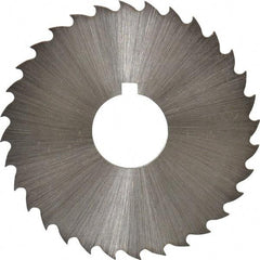 Controx - 1-3/4" Diam x 1/16" Blade Thickness x 1/2" Arbor Hole Diam, 32 Tooth Slitting and Slotting Saw - Arbor Connection, Right Hand, Uncoated, Cobalt, 15° Rake, Concave Ground, Contains Keyway - Exact Tool & Supply