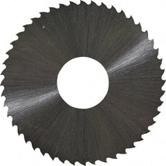 Controx - 2" Diam x 0.02" Blade Thickness x 5/8" Arbor Hole Diam, 48 Tooth Slitting and Slotting Saw - Arbor Connection, Right Hand, Uncoated, High Speed Steel, 15° Rake, Concave Ground - Exact Tool & Supply