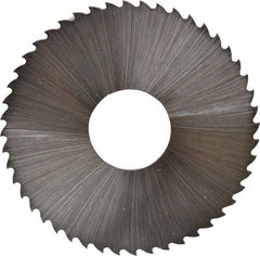 Controx - 2" Diam x 0.04" Blade Thickness x 5/8" Arbor Hole Diam, 48 Tooth Slitting and Slotting Saw - Arbor Connection, Right Hand, Uncoated, Cobalt, 15° Rake, Concave Ground, Contains Keyway - Exact Tool & Supply