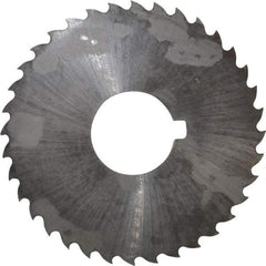 Controx - 2" Diam x 0.0469" Blade Thickness x 5/8" Arbor Hole Diam, 36 Tooth Slitting and Slotting Saw - Arbor Connection, Right Hand, Uncoated, Cobalt, 15° Rake, Concave Ground, Contains Keyway - Exact Tool & Supply