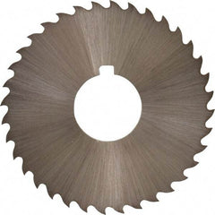 Controx - 2" Diam x 1/16" Blade Thickness x 5/8" Arbor Hole Diam, 36 Tooth Slitting and Slotting Saw - Arbor Connection, Right Hand, Uncoated, Cobalt, 15° Rake, Concave Ground, Contains Keyway - Exact Tool & Supply