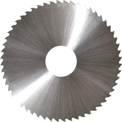 Controx - 2-1/2" Diam x 0.025" Blade Thickness x 5/8" Arbor Hole Diam, 56 Tooth Slitting & Slotting Saw - Arbor Connection, Right Hand, Uncoated, M2 High Speed Steel, 15° Rake, Concave Ground - Exact Tool & Supply