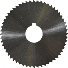 Controx - 2-1/2" Diam x 0.0469" Blade Thickness x 5/8" Arbor Hole Diam, 56 Tooth Slitting and Slotting Saw - Arbor Connection, Right Hand, Uncoated, Cobalt, 15° Rake, Concave Ground, Contains Keyway - Exact Tool & Supply