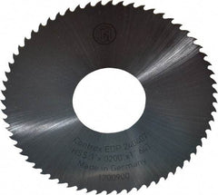 Controx - 3" Diam x 0.02" Blade Thickness x 1" Arbor Hole Diam, 64 Tooth Slitting and Slotting Saw - Arbor Connection, Right Hand, Uncoated, High Speed Steel, 15° Rake, Concave Ground - Exact Tool & Supply