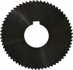 Controx - 3" Diam x 0.0313" Blade Thickness x 1" Arbor Hole Diam, 64 Tooth Slitting & Slotting Saw - Arbor Connection, Right Hand, Uncoated, M2 High Speed Steel, 15° Rake, Concave Ground - Exact Tool & Supply
