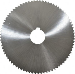 Controx - 5" Diam x 0.0313" Blade Thickness x 1" Arbor Hole Diam, 80 Tooth Slitting and Slotting Saw - Arbor Connection, Right Hand, Uncoated, Cobalt, 15° Rake, Concave Ground - Exact Tool & Supply