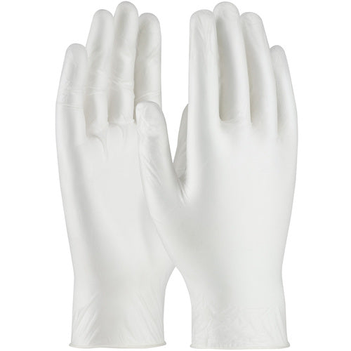 ‎64-435PF/M Disposable Gloves - Ambi-Dex Disposable Vinyl - 5 mil Clear - Premium Grade - Powder Free - Exact Tool & Supply