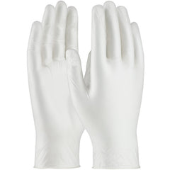 ‎64-435PF/L Disposable Gloves - Ambi-Dex Disposable Vinyl - 5 mil Clear - Premium Grade - Powder Free - Exact Tool & Supply