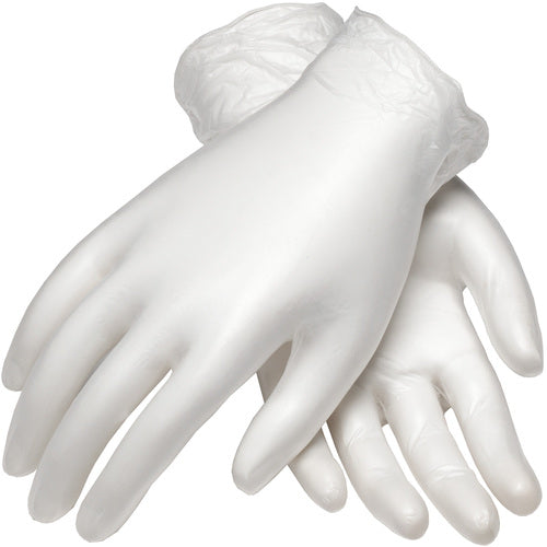 ‎64-V2000PF/XL Disposable Gloves - Ambi-Dex Disposable Vinyl - Industrial Grade - Clear - PF - 4 mil - Exact Tool & Supply