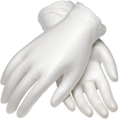 ‎64-V2000/M Disposable Gloves - Ambi-Dex Disposable Vinyl - Ind. Grade - Clear - Powdered - 4 mil - Exact Tool & Supply