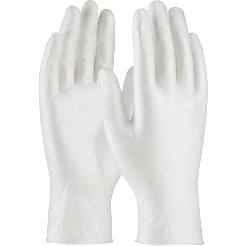 ‎64-V3000PF/L Disposable Gloves - Ambi-Dex Disposable Vinyl - Industrial Grade - Clear - PF - 3 mil - Exact Tool & Supply