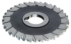 Controx - 4" Blade Diam x 1/4" Blade Thickness, 1" Hole, 36 Teeth, Cobalt Side Chip Saw - Staggered Tooth, Arbor Connection, Right Hand Cut, Uncoated, with Keyway - Exact Tool & Supply