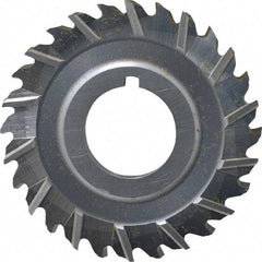 Controx - 2-1/2" Blade Diam x 3/16" Blade Thickness, 7/8" Hole, 28 Teeth, Cobalt Side Chip Saw - Staggered Tooth, Arbor Connection, Right Hand Cut, Uncoated, with Keyway - Exact Tool & Supply