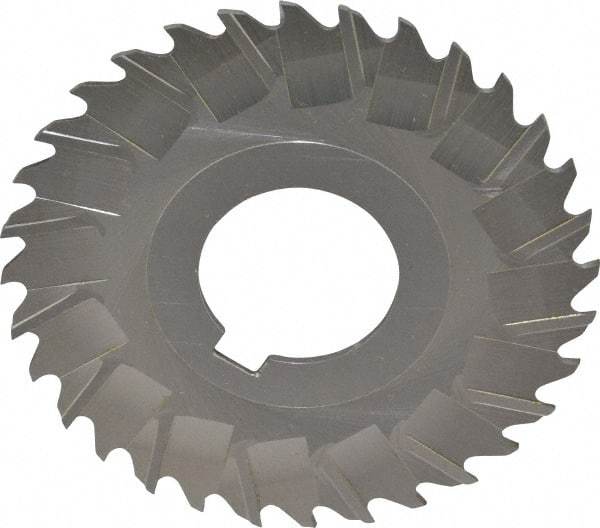 Controx - 3" Blade Diam x 1/16" Blade Thickness, 1" Hole, 32 Teeth, Cobalt Side Chip Saw - Staggered Tooth, Arbor Connection, Right Hand Cut, Uncoated, with Keyway - Exact Tool & Supply