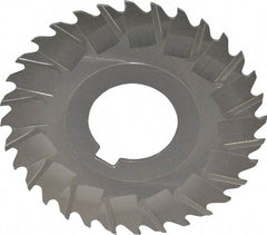 Controx - 3" Blade Diam x 1/16" Blade Thickness, 1" Hole, 32 Teeth, Cobalt Side Chip Saw - Staggered Tooth, Arbor Connection, Right Hand Cut, Uncoated, with Keyway - Exact Tool & Supply