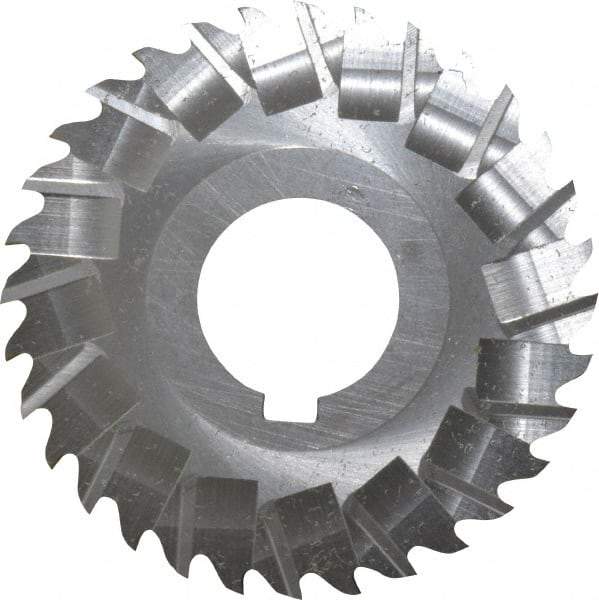 Controx - 3" Blade Diam x x 0.0781" Blade Thickness, 1" Hole, 32 Teeth, Cobalt Side Chip Saw - Staggered Tooth, Arbor Connection, Right Hand Cut, Uncoated, with Keyway - Exact Tool & Supply