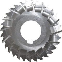 Controx - 3" Blade Diam x x 0.0781" Blade Thickness, 1" Hole, 32 Teeth, Cobalt Side Chip Saw - Staggered Tooth, Arbor Connection, Right Hand Cut, Uncoated, with Keyway - Exact Tool & Supply