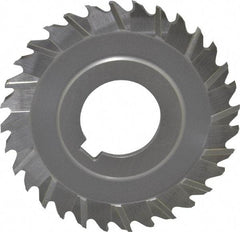 Controx - 3" Blade Diam x 1/8" Blade Thickness, 1" Hole, 32 Teeth, Cobalt Side Chip Saw - Staggered Tooth, Arbor Connection, Right Hand Cut, Uncoated, with Keyway - Exact Tool & Supply