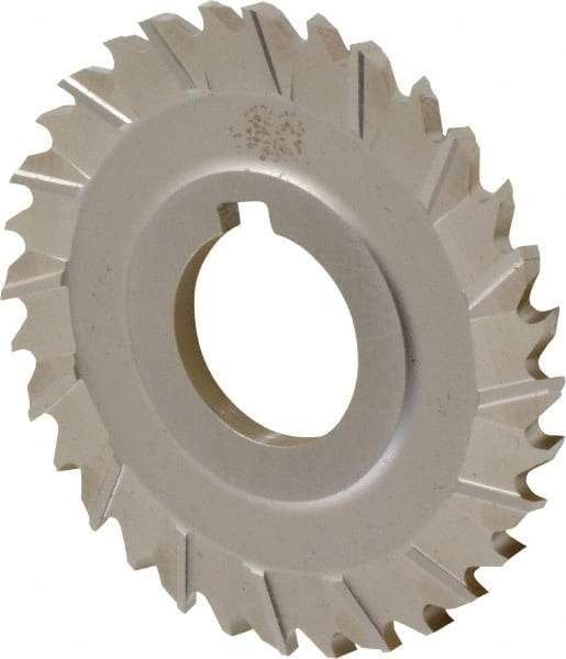 Controx - 3" Blade Diam x x 0.1563" Blade Thickness, 1" Hole, 32 Teeth, Cobalt Side Chip Saw - Staggered Tooth, Arbor Connection, Right Hand Cut, Uncoated, with Keyway - Exact Tool & Supply