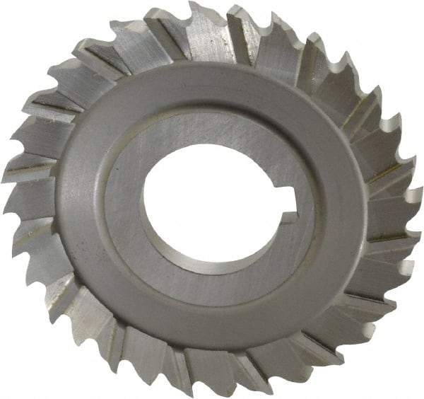 Controx - 3" Blade Diam x x 0.2188" Blade Thickness, 1" Hole, 32 Teeth, Cobalt Side Chip Saw - Staggered Tooth, Arbor Connection, Right Hand Cut, Uncoated, with Keyway - Exact Tool & Supply