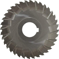Controx - 4" Blade Diam x 1/16" Blade Thickness, 1" Hole, 36 Teeth, Cobalt Side Chip Saw - Staggered Tooth, Arbor Connection, Right Hand Cut, Uncoated, with Keyway - Exact Tool & Supply