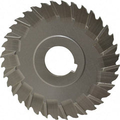 Controx - 4" Blade Diam x 1/8" Blade Thickness, 1" Hole, 36 Teeth, Cobalt Side Chip Saw - Staggered Tooth, Arbor Connection, Right Hand Cut, Uncoated, with Keyway - Exact Tool & Supply