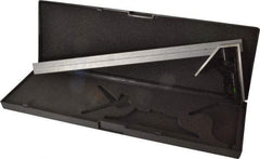 SPI - 2 Piece, 18" Combination Square Set - 1/16, 1/32, 1/64 & 1/8" (4R) Graduation, Hardened Steel Blade, Hardened Steel Square Head - Exact Tool & Supply