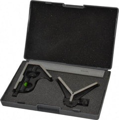 SPI - 3 Piece, 6" Combination Square Set - 1/16, 1/32, 1/64 & 1/8" (4R) Graduation, Hardened Steel Blade, Hardened Steel Center & Square Head - Exact Tool & Supply