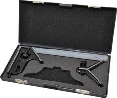 SPI - 3 Piece, 12" Combination Square Set - 1/16, 1/32, 1/64 & 1/8" (4R) Graduation, Hardened Steel Blade, Hardened Steel Center & Square Head - Exact Tool & Supply