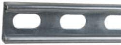 Cooper B-Line - 10' Long x 1-5/8" Wide x 13/16" High, 14 Gauge, Strip Steel, Half Slot Framing Channel & Strut - 0.075" Thick, Pre-Galvanized - Exact Tool & Supply