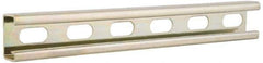 Cooper B-Line - 10' Long x 1-5/8" Wide x 13/16" High, 14 Gauge, Carbon Steel, Half Slot Framing Channel & Strut - 0.075" Thick, Dichromate - Exact Tool & Supply