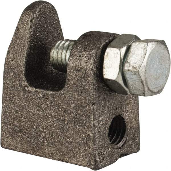 Cooper B-Line - 3/4" Max Flange Thickness, 1/2" Rod Top Beam Clamp - 700 Lb Capacity, Malleable Iron - Exact Tool & Supply