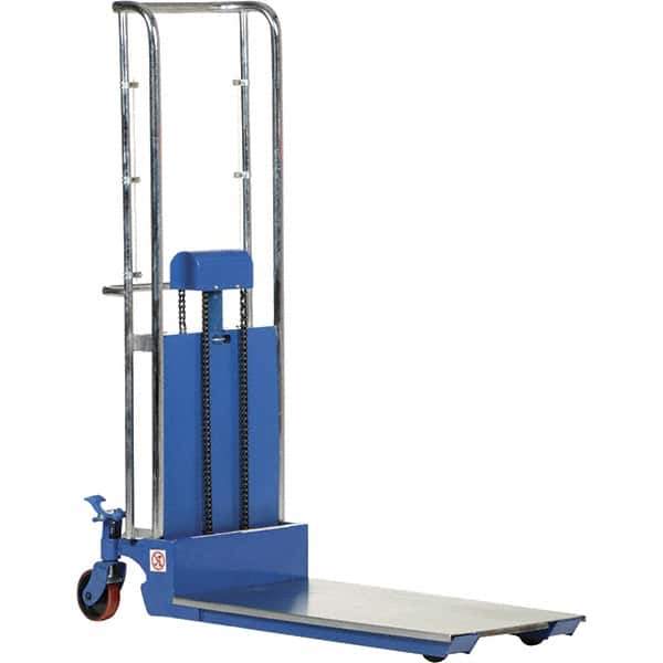 Vestil - 300 Lb Capacity Portable Hydraulic Hefty Lift Table - 3-1/2" Lift Height, 40" Platform Length x 23" Platform Width - Exact Tool & Supply