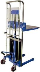 Vestil - 880 Lb Capacity Portable Hydraulic Hefty Lift Table - 3-1/2" Lift Height, 24" Platform Length x 23" Platform Width - Exact Tool & Supply