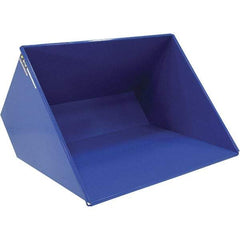 Vestil - 2,000 Lb Load Capacity, 3 Cu Yd, Steel Self-Dumping Hopper - 81-7/16" Wide x 66-13/16" Long x 50-5/8" High, Powder Coat Blue - Exact Tool & Supply