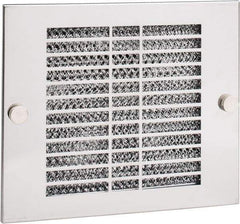 Cooper B-Line - 220 CFM, 3,300 RPM, Enclosure Cooling Fan Package - 8-7/8 Inch Wide x 3 Inch Deep x 7-5/8 Inch High, 33 W, 115 VAC, Stainless Steel Grill, Steel Enclosure - Exact Tool & Supply