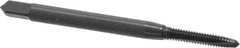 OSG - #3-48 UNC, 2 Flute, Oxide Finish, Vanadium High Speed Steel Spiral Point Tap - Plug Chamfer, Right Hand Thread, 1-13/16" OAL, 1/2" Thread Length, 0.141" Shank Diam, 2B Class of Fit, Series 280 - Exact Tool & Supply