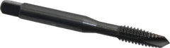OSG - 1/4-20 UNC, 3 Flute, Oxide Finish, Vanadium High Speed Steel Spiral Point Tap - Plug Chamfer, Right Hand Thread, 2-1/2" OAL, 1" Thread Length, 0.255" Shank Diam, 2B Class of Fit, Series 280 - Exact Tool & Supply